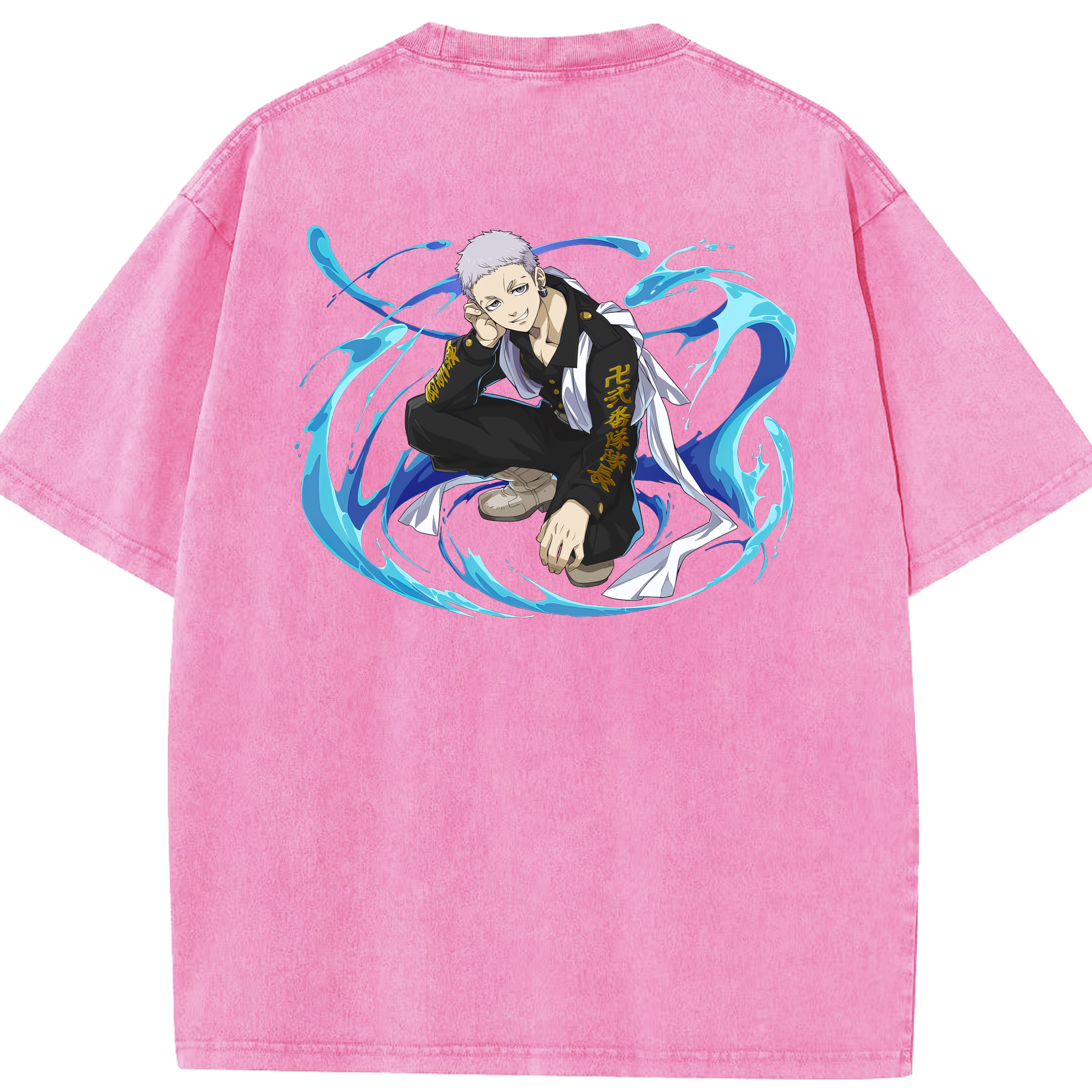 （画像用） 東京リベンジャーズ Tokyo Revengers 綿100% ヴィンテージ風 半袖Tシャツ（背面プリント）